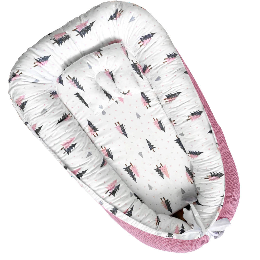 Multifunctional Cuddly Nest Baby Nest Cocoon For Babies And Infants, Travel Cot, 100% Cotton,Anti-Allergic, Padded Easy To Carry