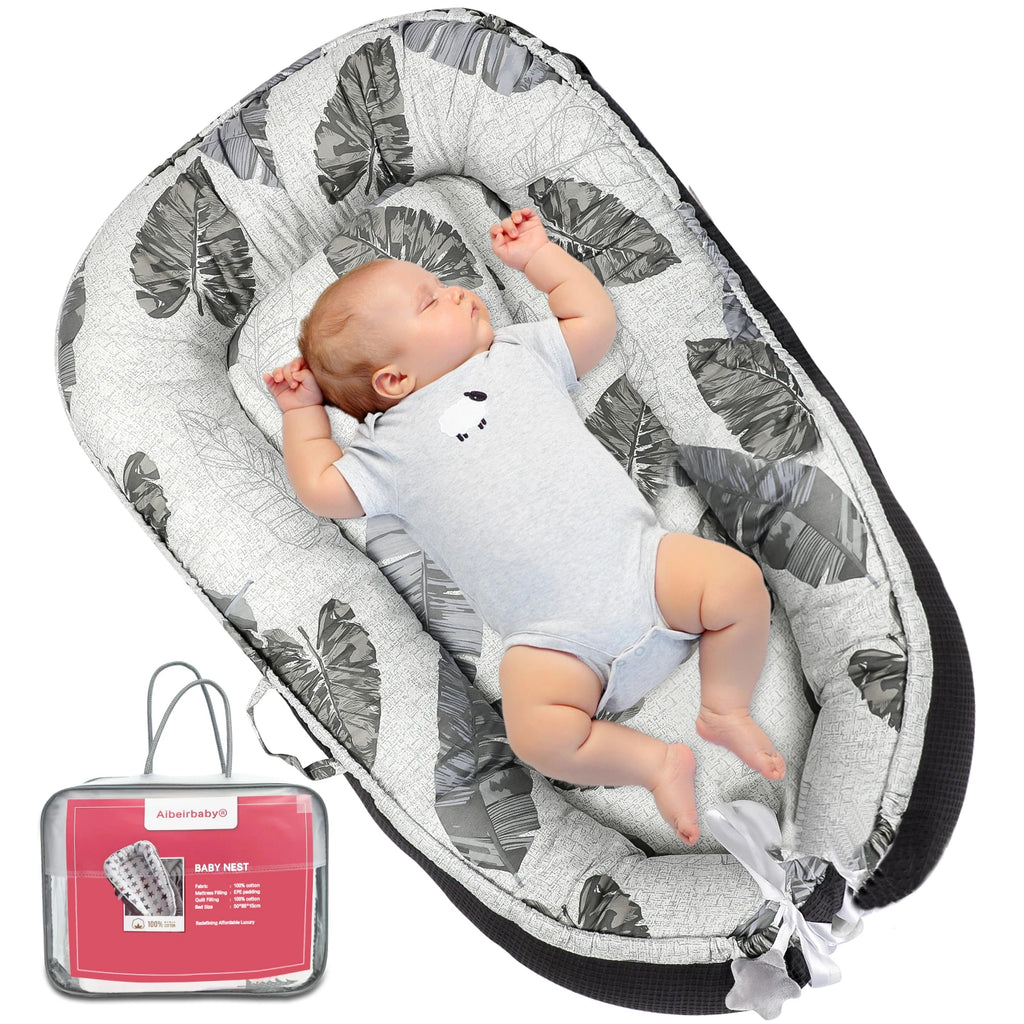 Multifunctional Cuddly Nest Baby Nest Cocoon For Babies And Infants, Travel Cot, 100% Cotton,Anti-Allergic, Padded Easy To Carry